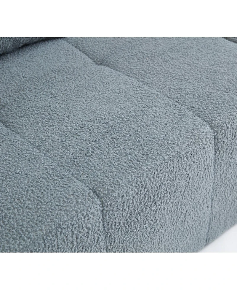 Streamdale Furniture Modern Modular Sectional Single Sofa Couch Accent Armless Chair