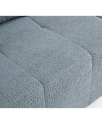 Streamdale Furniture Modern Modular Sectional Single Sofa Couch Accent Armless Chair