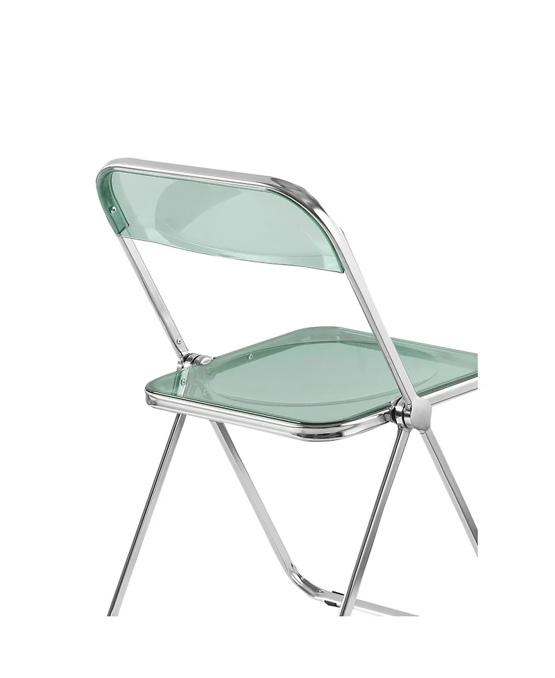 Streamdale Furniture Folding transparent stackable crystal folding chair