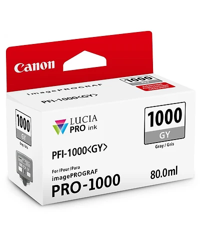 Canon Pfi-1000GY Gray Lucia Pro ink for imagePROGRAF Pro-1000