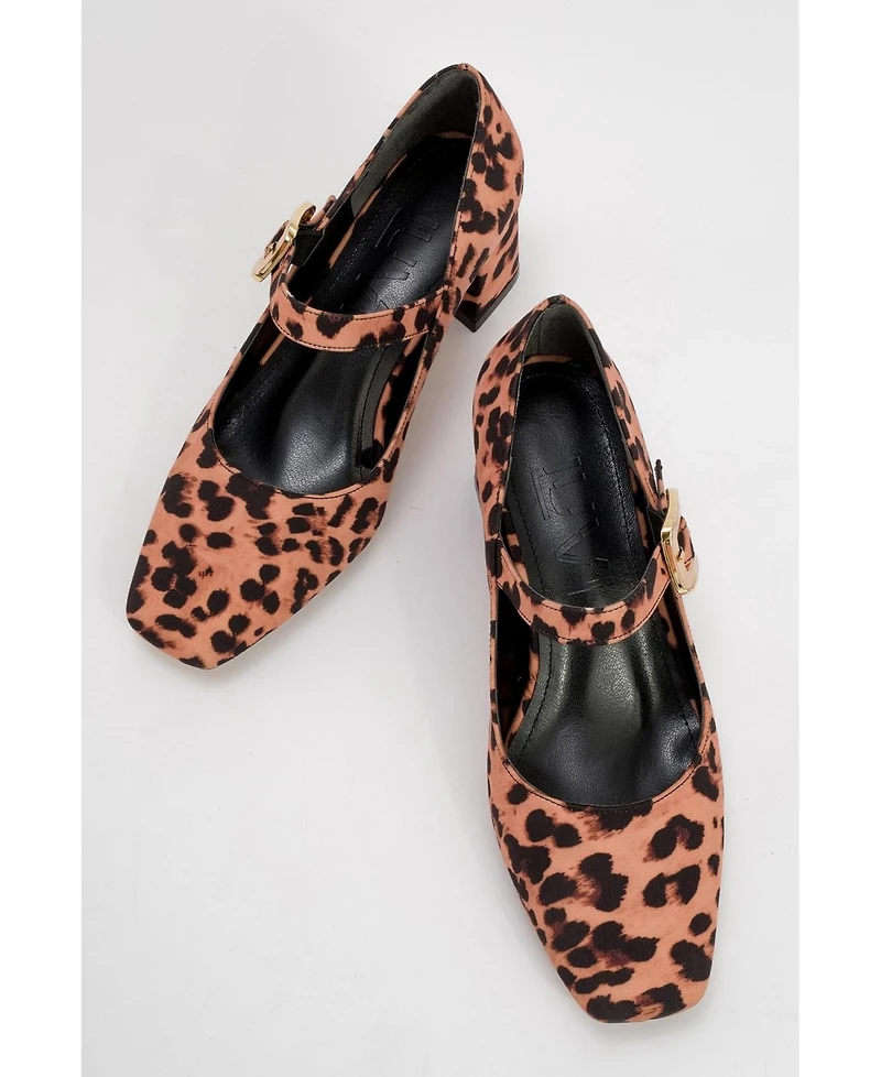 Prologue Shoes Women's Dolva Block Heel Mary Jane Pump