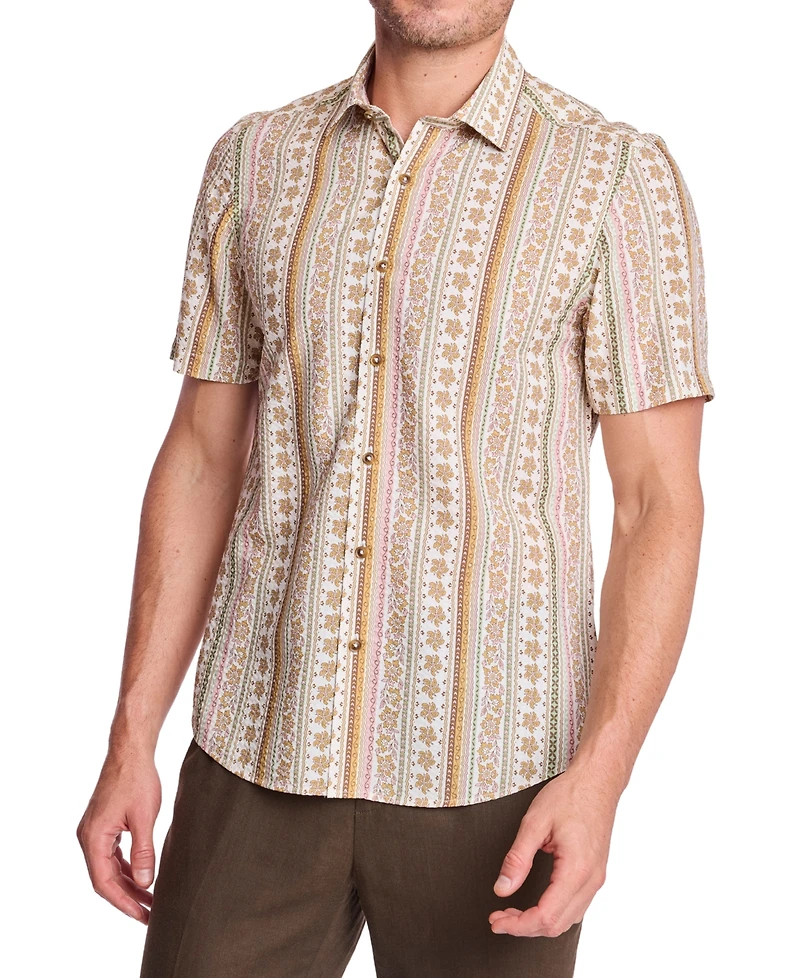 Paisley & Gray Men's Slim-Fit Spread Collar Shirt