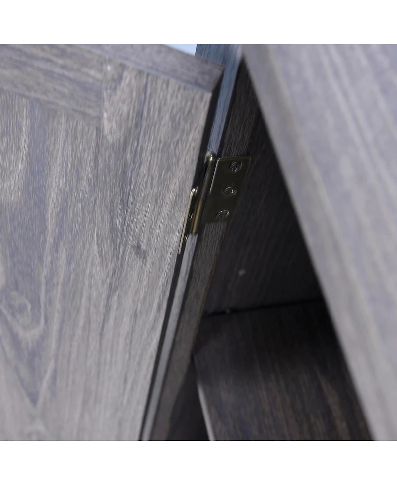 Streamdale Furniture Elegant sideboard with 2 mirrored doors and storage