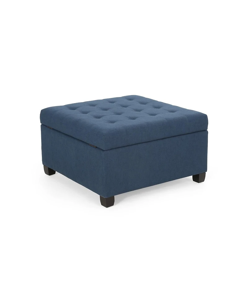 Streamdale Furniture Upholstered Tufted Fabric Storage Ottoman