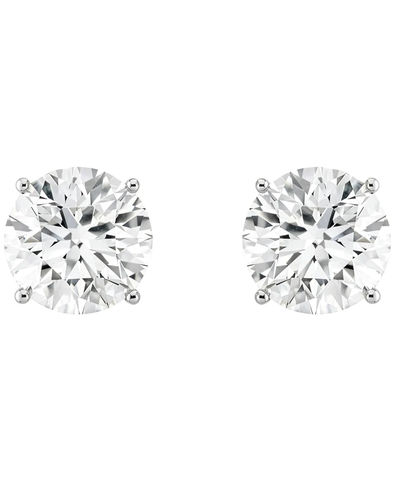 Macy's Lab-Grown Diamond Stud Earrings (4 ct. t.w.) 14k White Gold (Also Available Yellow Gold)