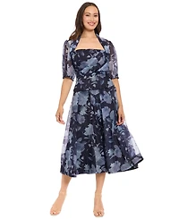 Muse Women's Square Neck Printed Jacket