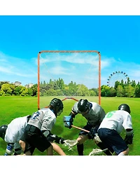 Mecale 6 x 6 Ft Lacrosse Goal with Steel Frame and Carry Bag