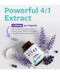 Pure Co Organic Vitex Chasteberry Supplement for Women