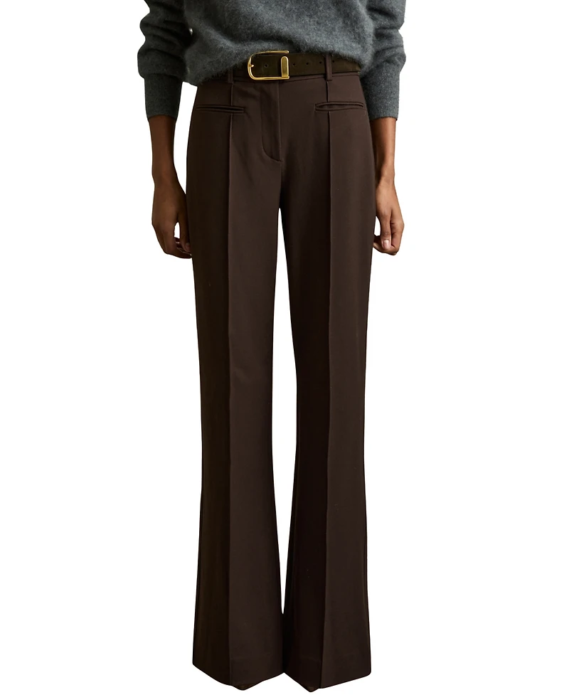 Reiss Women's High Rise Flared Pants