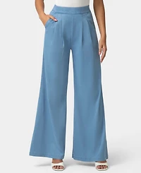 Hue Women's Fluid Denim Palazzo Sleepwear Pant