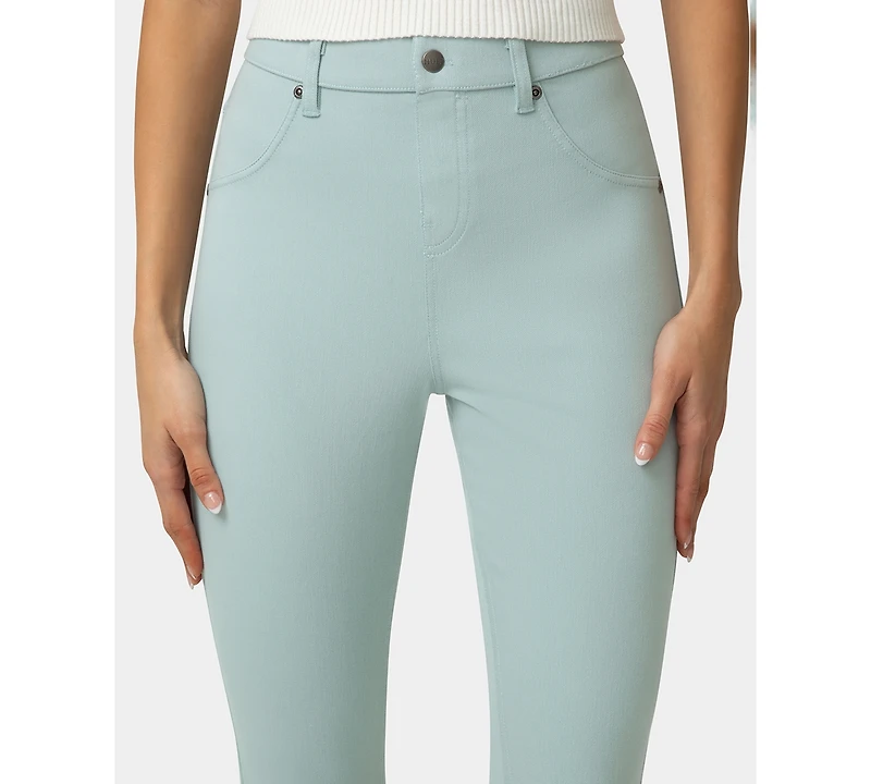 Hue Women's High-Rise Ultra-Soft Denim Capri Leggings