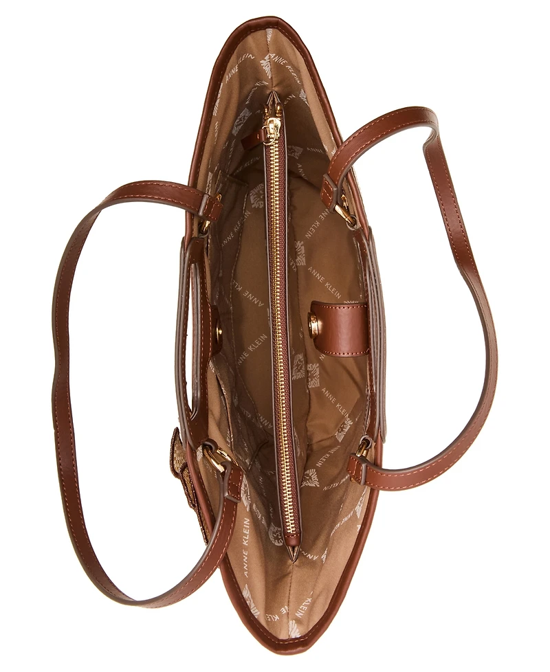 Anne Klein 3D Cultivated Pearl Flower Large Tote Bag