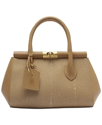 Arezzo Morgan Small Turn-Lock Tote Bag