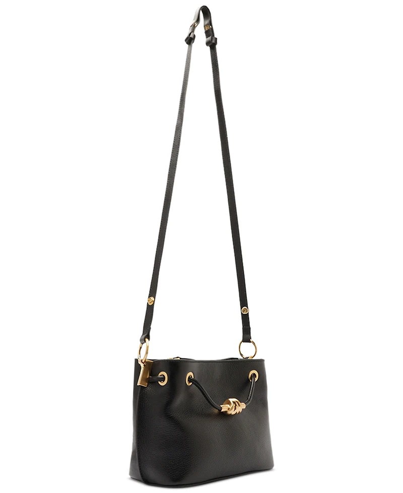 Arezzo Daphne Small Gold-Tone Knot and Eyelets Crossbody Bag