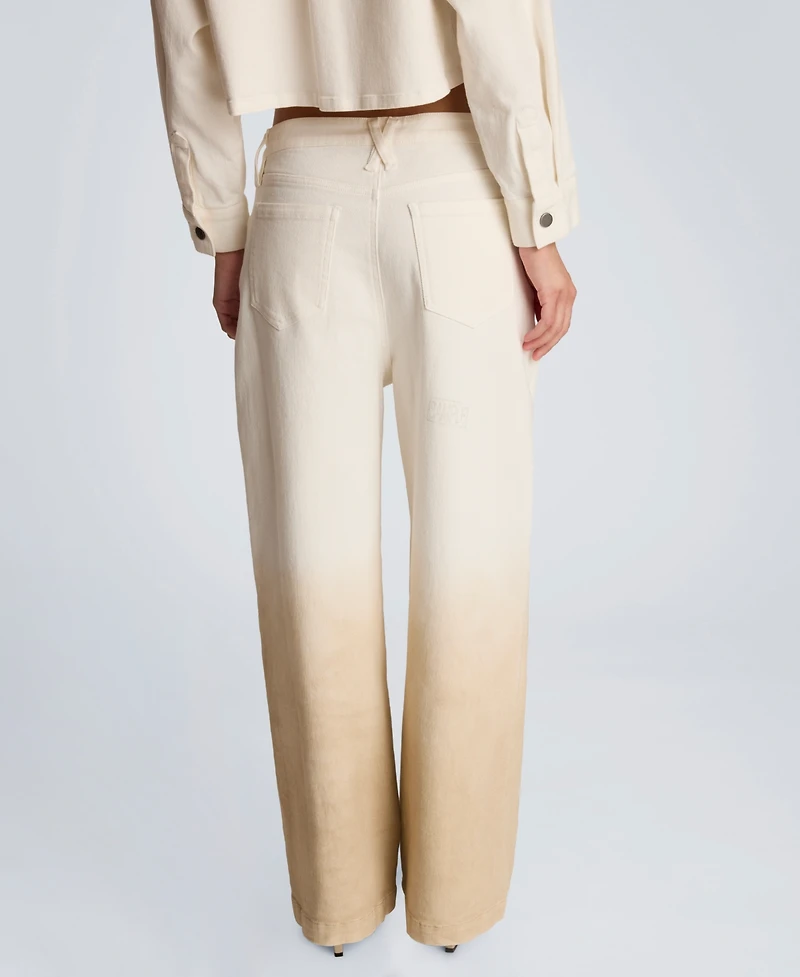 Kenneth Cole Women's Wide-Leg High-Rise Jeans