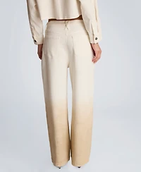 Kenneth Cole Women's Wide-Leg High-Rise Jeans