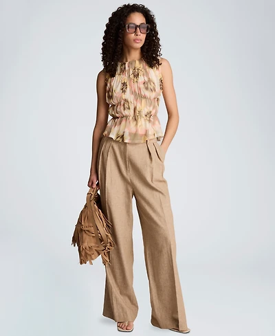 Kenneth Cole Women's Mock Neck Sleeveless Tank Top