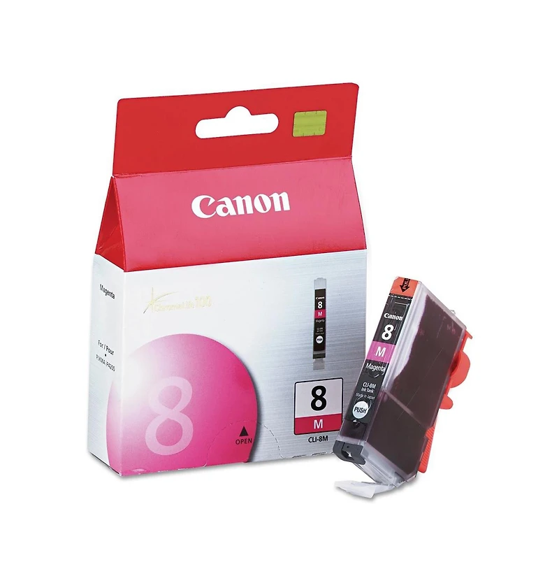 Canon Cli-8M Magenta Ink Cartridge for Select Pixma iP, Mp, Mx and Pro Series Printers