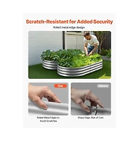 Slickblue Large Outdoor Metal Planter Box Open Bottom Design