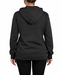 Galaxy By Harvic Women's Blue Ice Loose Fit Super Heavyweight Fleece-Lined Pullover Hoodie