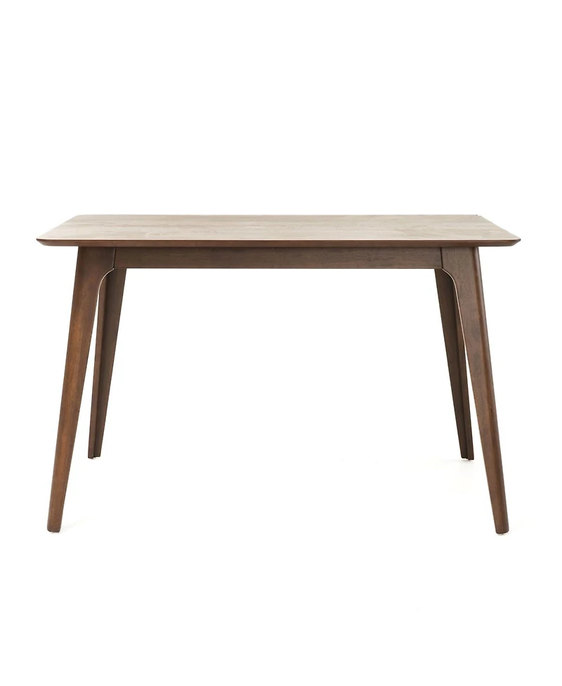 Streamdale Furniture 5-Piece Dining Table Set with Solid Wood Table and 4 Upholstered Chairs