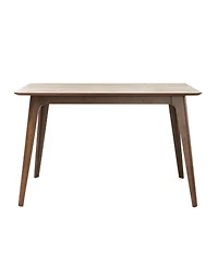 Streamdale Furniture 5-Piece Dining Table Set with Solid Wood Table and 4 Upholstered Chairs