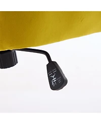 Streamdale Furniture Grand Velvet Ergonomic Office Chair with Luxurious Gold Base