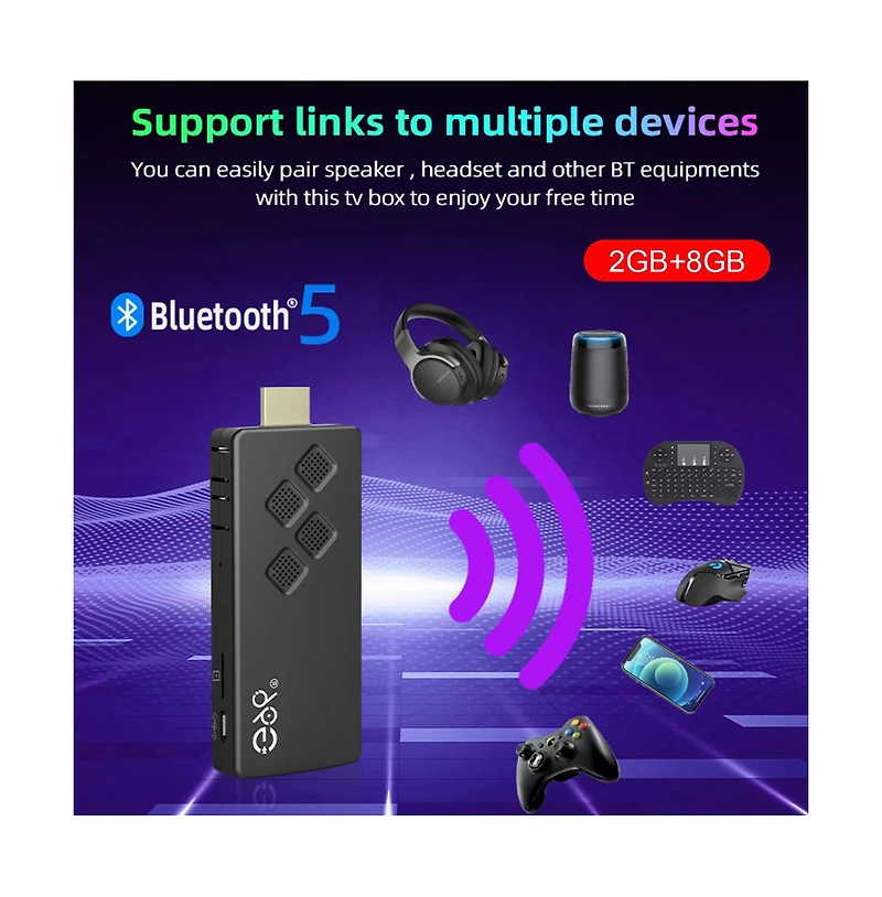 Artudatech Android Tv Stick – 4K Hdr Streaming Device with Voice Remote & Dual-Band WiFi