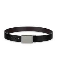 Calvin Klein Boys' S-xl Two-In-One Reversible Plaque Buckle Dress Belt