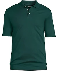 Lands' End Men's Short Sleeve Banded Bottom Polo Shirt
