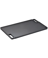 Ecooso 9.7 x 16.7 Inch Pre-Seasoned Cast Iron Reversible Grill and Griddle for Double Burner