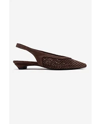 Forever and Always Women's Shoes Lieve Leather Slingback Pump