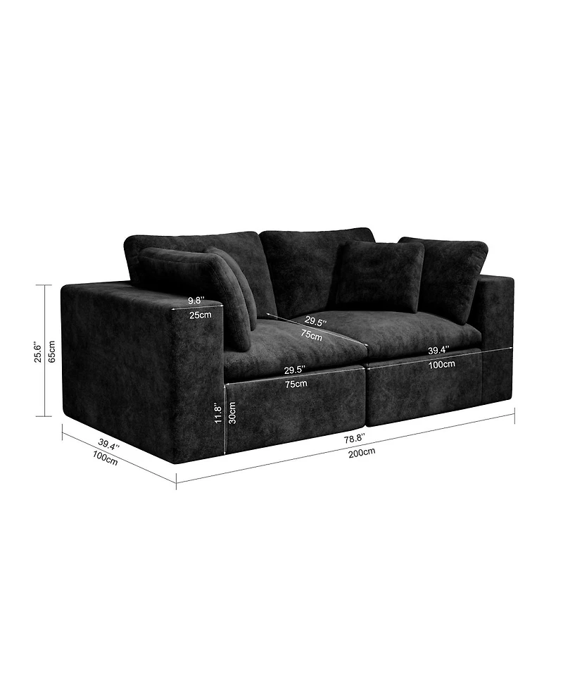 Streamdale Furniture Modular Sectional Sofa Seat, Upholstered Couch for Living Room