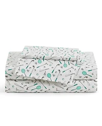 Tommy Bahama Home Tee Time 200-Thread Count Washed Cotton 4-Pc. Sheet Set