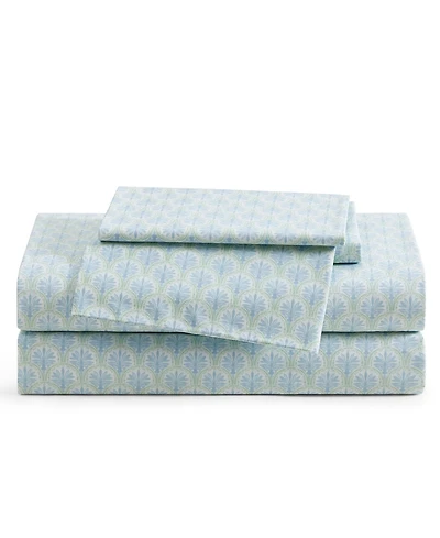 Tommy Bahama Home Coastal Bay 200-Thread Count Washed Cotton 4-Pc. Sheet Set, Queen
