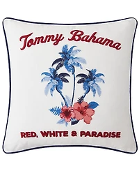 Tommy Bahama Home Palm Paradise Cotton Decorative Pillow, 20" x 20"