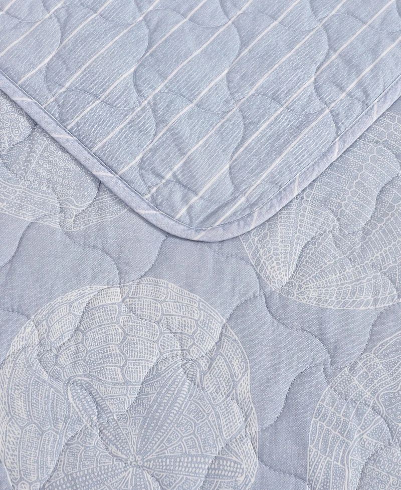 Tommy Bahama Home Ocean Island Cotton Reversible 3-Pc. Quilt Set