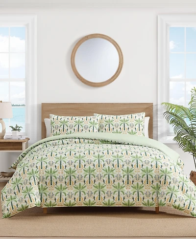 Tommy Bahama Home Mystic Palms Cotton 3-Pc. Comforter Set, King