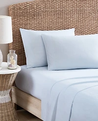 Tommy Bahama Home Ala Moana 200-Thread Count Stripe Cotton Percale 3-Pc. Sheet Set, Twin