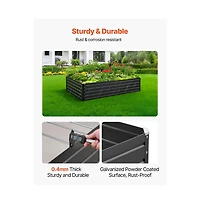 Slickblue Galvalume Metal Raised Garden