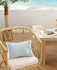 Tommy Bahama Home Ocean Bay Pineapple Cotton Decorative Pillow, 12" x 16"