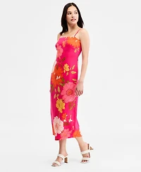 Vince Camuto Women's Printed Challis Midi Dress