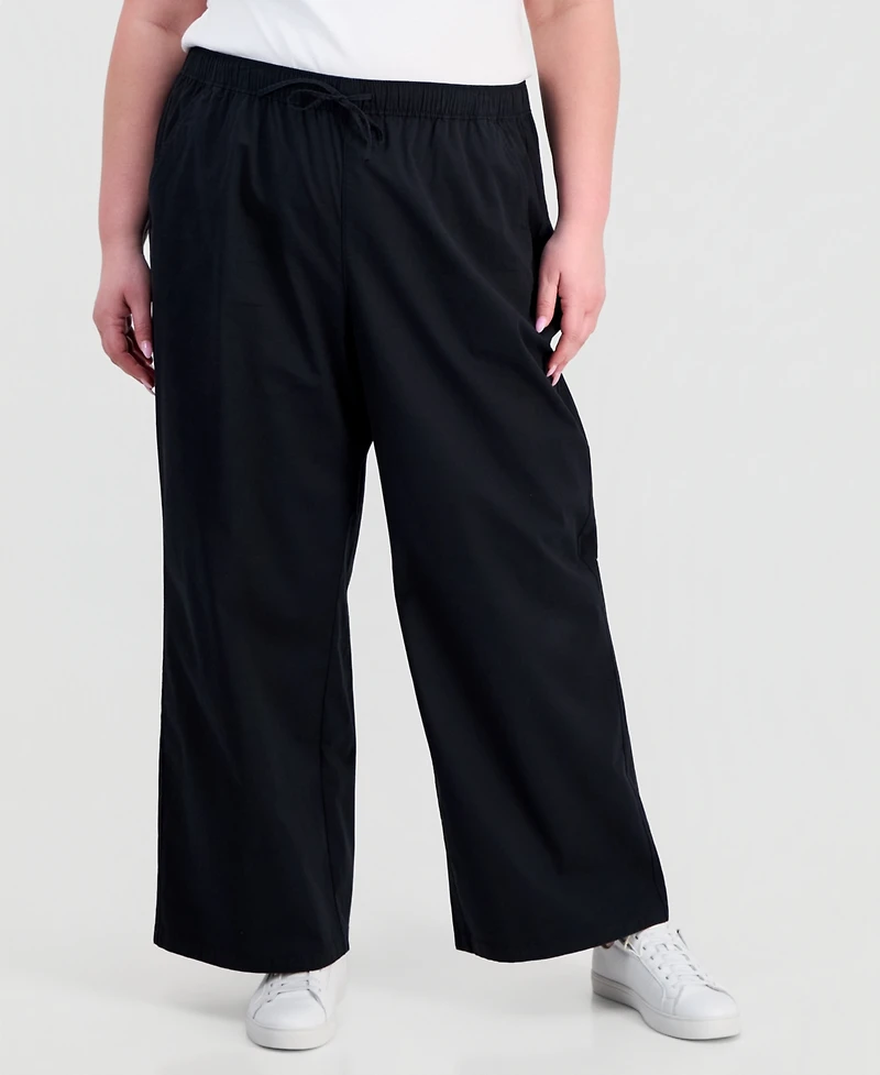 Style & Co Plus Pull-On Wide-Leg Pants, Macy's Exclusive