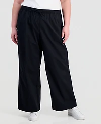 Style & Co Plus Pull-On Wide-Leg Pants, Macy's Exclusive