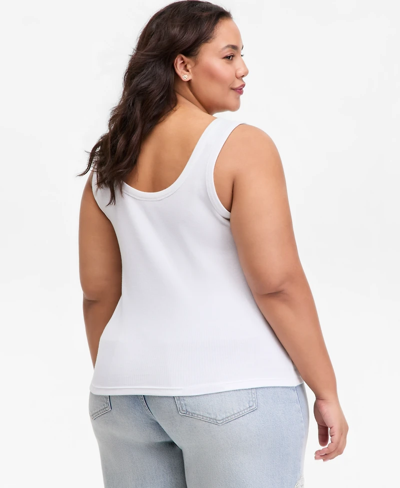 On 34th Trendy Plus Text Graphic Tank Top, Macy's Exclusive