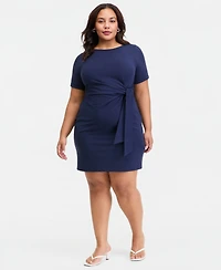 On 34th Trendy Plus Tie-Side Mini Dress, Macy's Exclusive