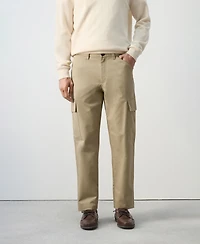 Mango Men's Cotton Cargo Pants