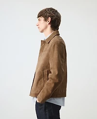 Mango Men's Leather Pockets Jacket