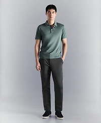 Mango Men's Comfort Stretch Button Polo Shirt