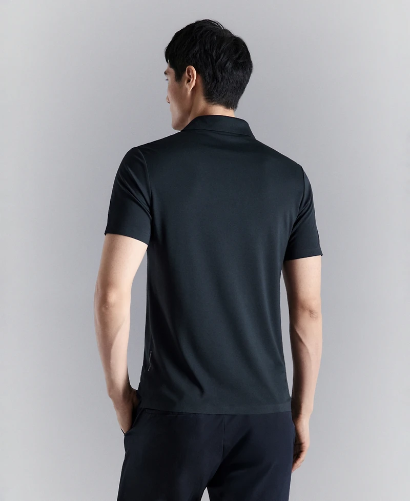 Mango Men's Comfort Stretch Button Polo Shirt